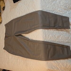 Fabletics Silver Accent Faux Leather Pants NWT
